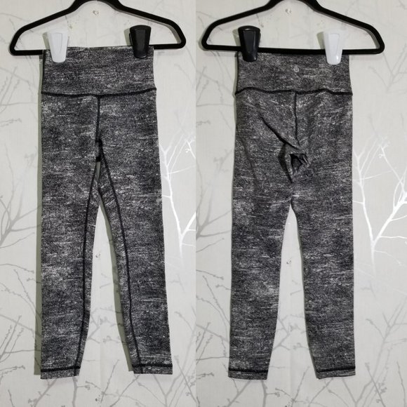 Lululemon Rush Jacquard Luon High Rise Wunder Under 7/8 Tights - Picture 2 of 7